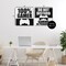 Stupell Industries Competitive Gamer Black & White 2pc Canvas Set, design by Kim Allen